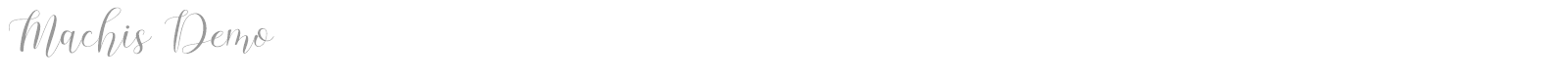 Machis font preview